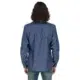 camisa de mezclilla azul de manga larga