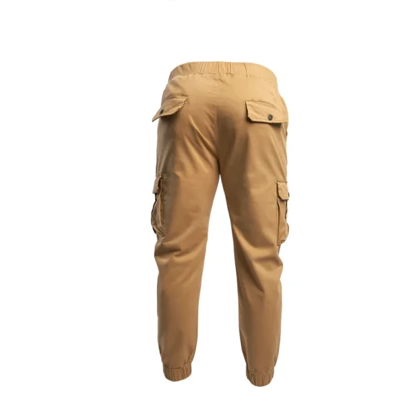 pantalon cargo beige stretch