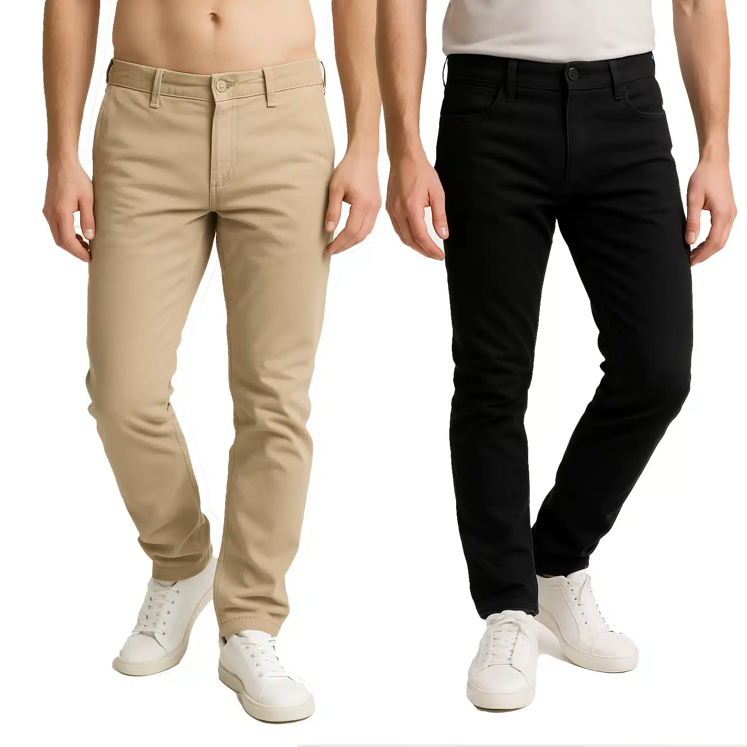 Pack de 2 Pantalones de Gabardina
