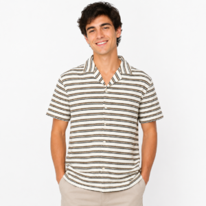 Camisa Tejida de Manga Corta