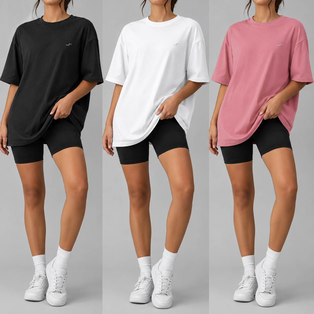 PORTADA AMZ BL OVERZISE Pack de 3 Playeras Oversize